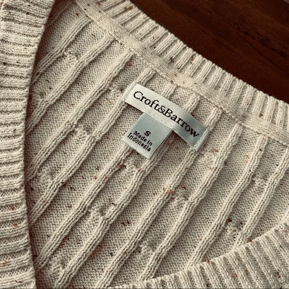 ❌RELISTED IN A BUNDLE LISTING❌ Like New 100% Cotton Sweater/Top Croft&Barrow S - Picture 3 of 10